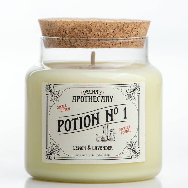 Deena's Apothecary - Vente Bougie en bocal - La collection de potions d'apothicaire