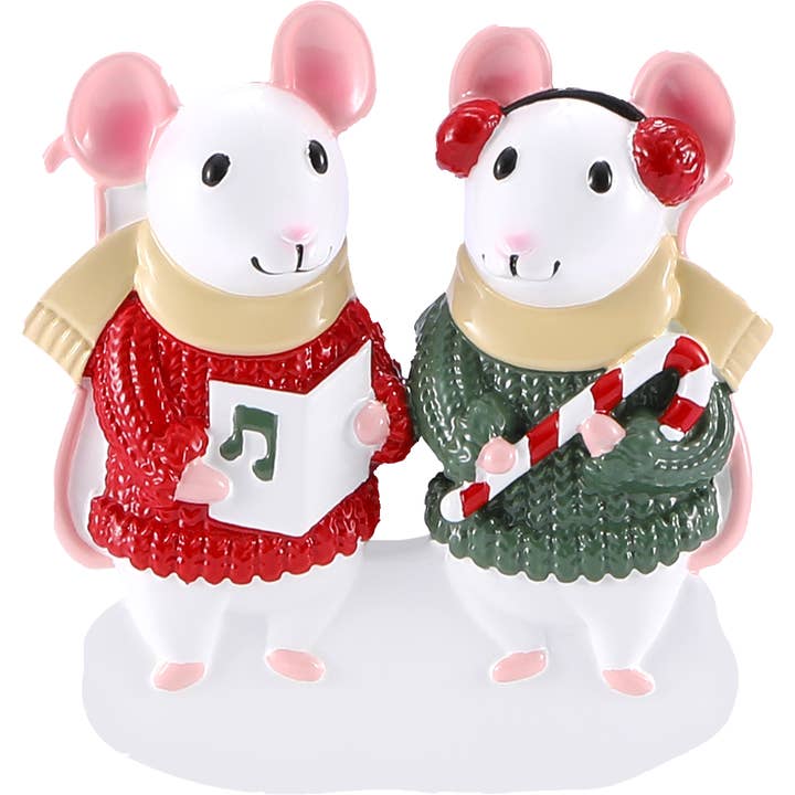 Musefamilie i trøjer personlig ornament for engroshandel hos PolarX Ornaments