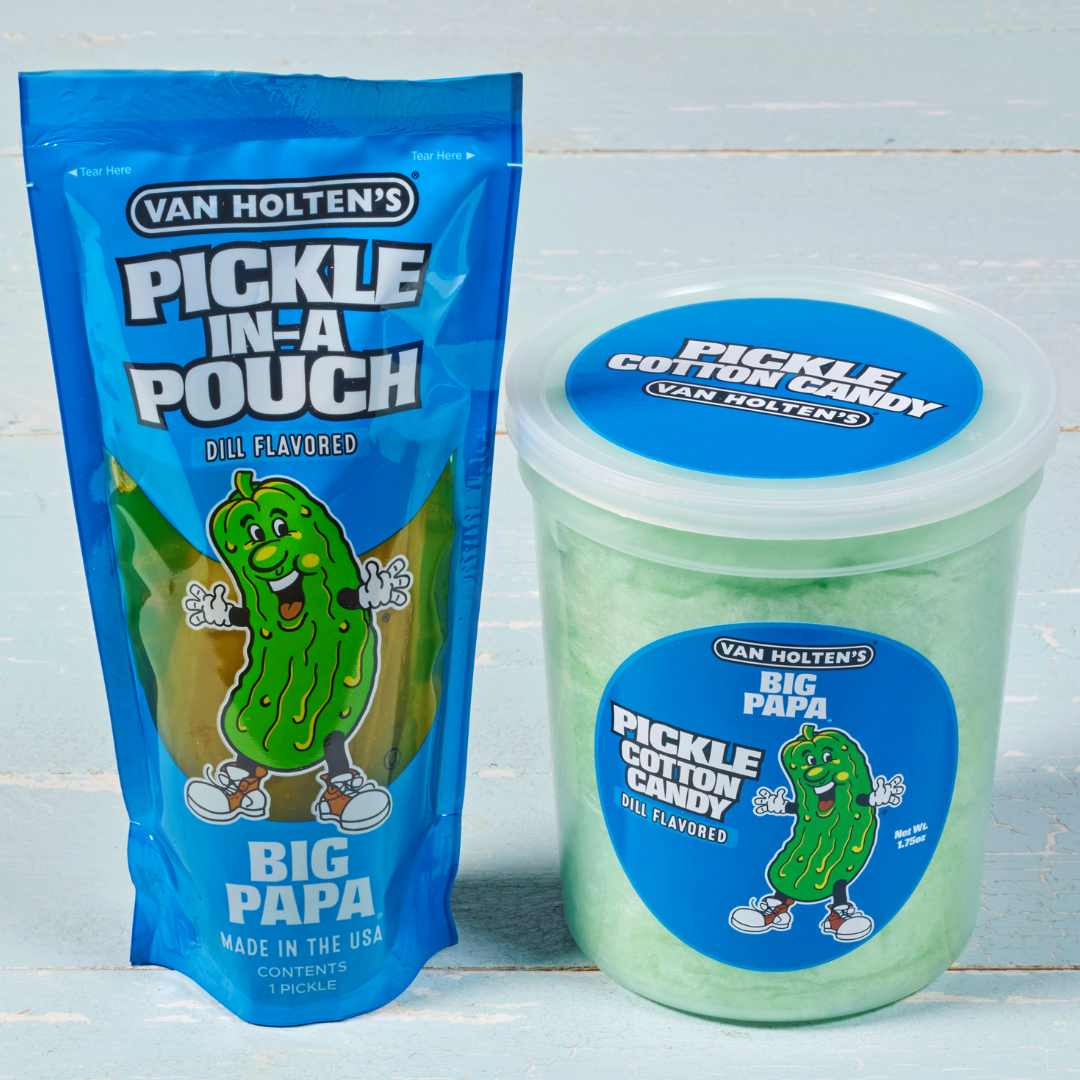 Fairy Tale Cotton Candy - Wholesale Cotton Candy - Van Holten's Big Papa Dill Pickle Cotton Candy2