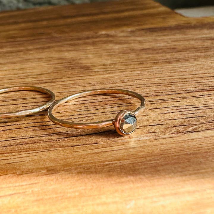 Notions of Lovely - Wholesale Multi-Stone Ring - Skinny Mini Jeweled Stacker Rings - 14k Gold Fill8