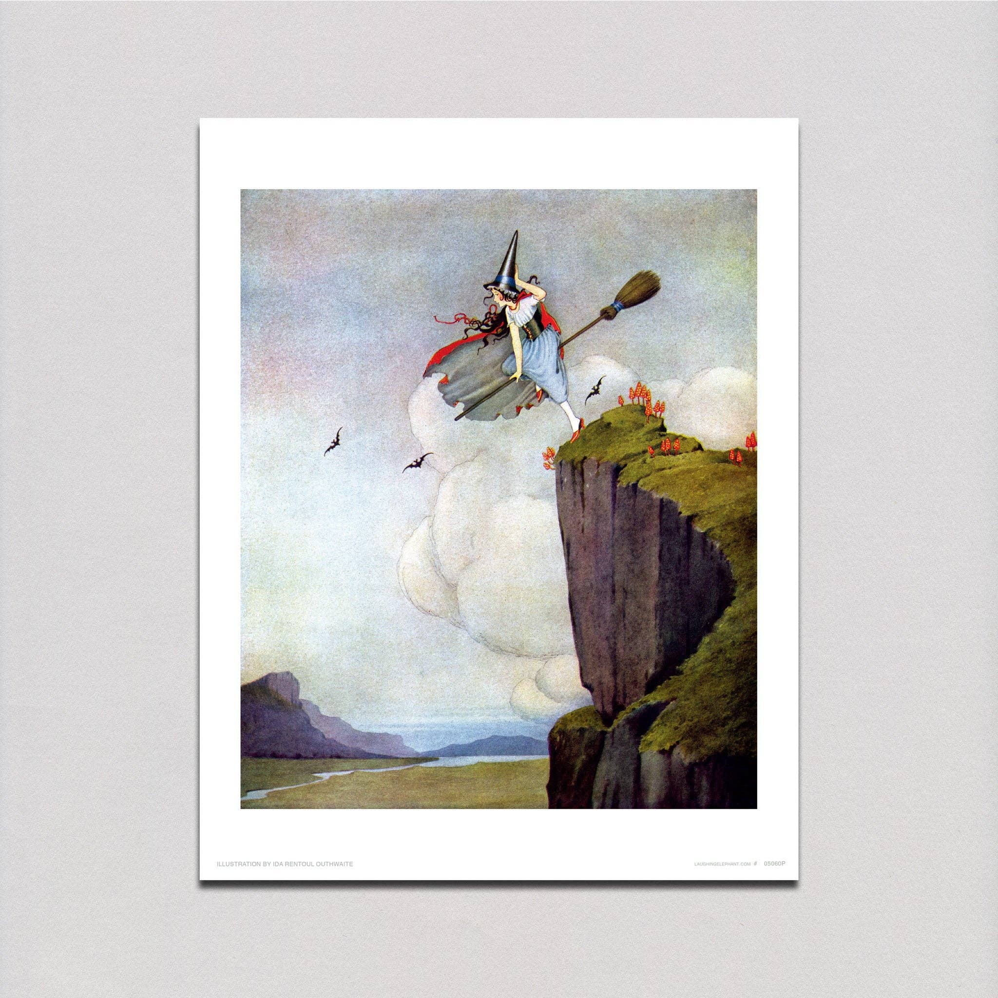 Laughing Elephant – wholesale Konsttryck – Häxa som flyger - Häxor Skriv ut1