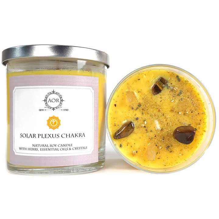 Solar Plexus Soy Chakra Candle for wholesale by Art of the Root