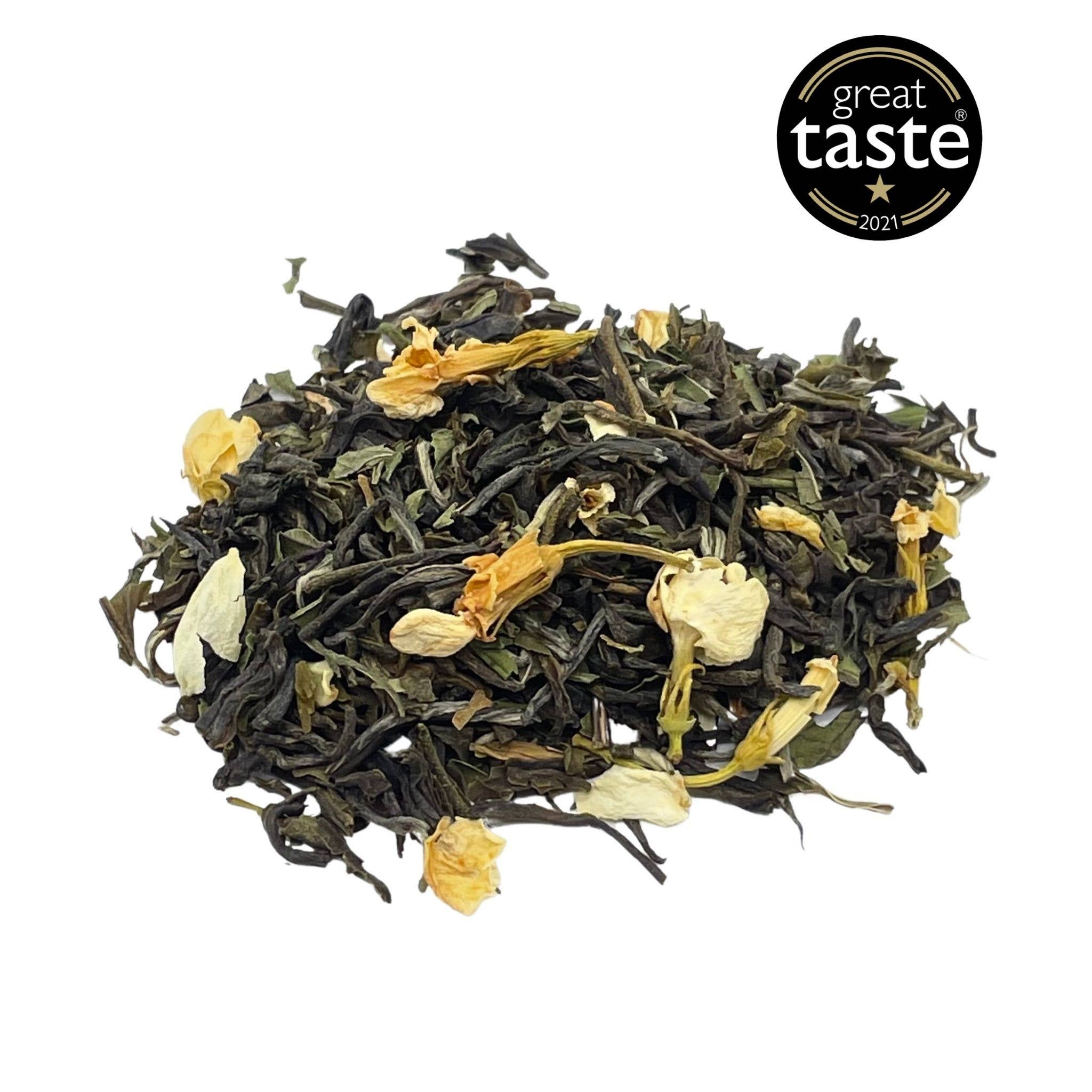 Camellios - Wholesale Loose Tea - Jasmine and Mint Green Tea - Premium Loose Leaf Tea - 100g5