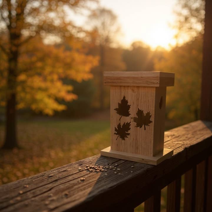 Faithful Creations Studios - Wholesale Lantern - Handcrafted Maple Leaf Lantern – Rustic Autumn Glow4