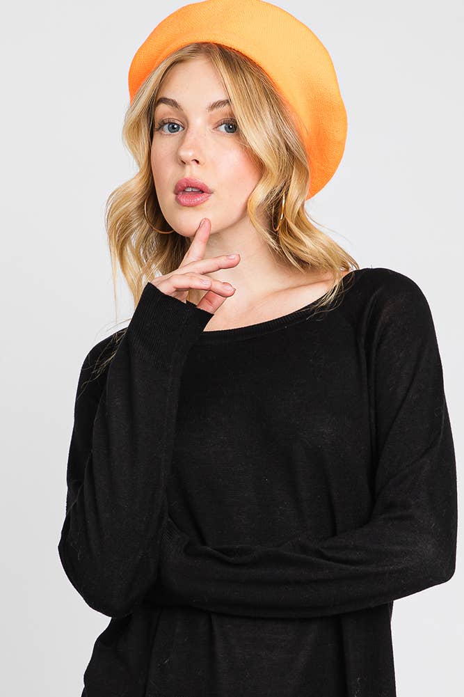 Hana – wholesale Beret – Women's – Stretchy Solid Color Beret37