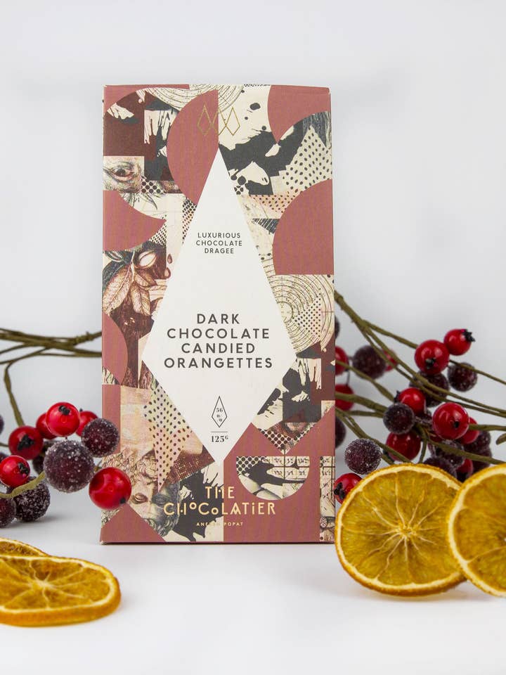 Larangetes cristalizadas de chocolate amargo por atacado de The Chocolatier