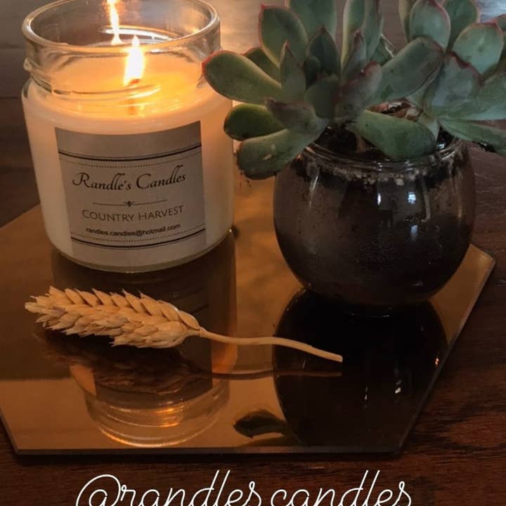 6oz soy wax candle jar for wholesale by Randle's Candles