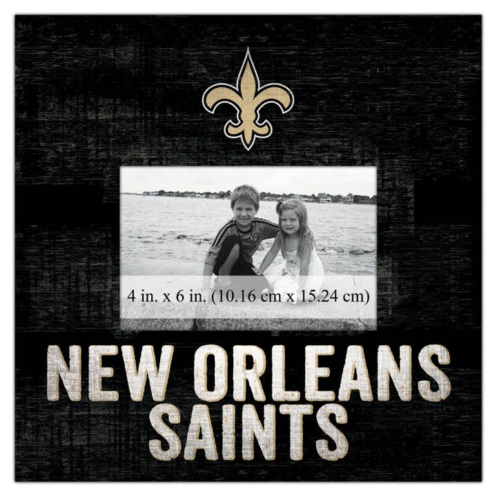 Nom de l'équipe des Saints de la Nouvelle-Orléans Cadre 10x10 pour la vente par Fan Creations