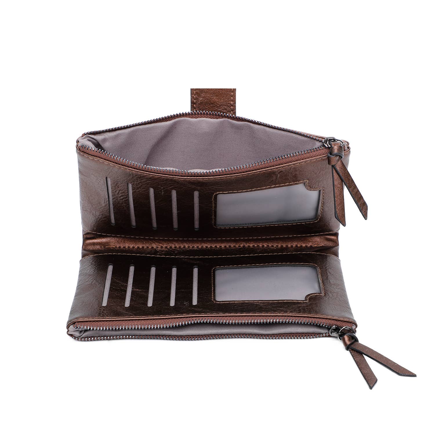 INES DELAURE – Großhandel Brieftasche – Damen – Geldbörse und Scheckbuchhalter aus weichem, mattem Material9