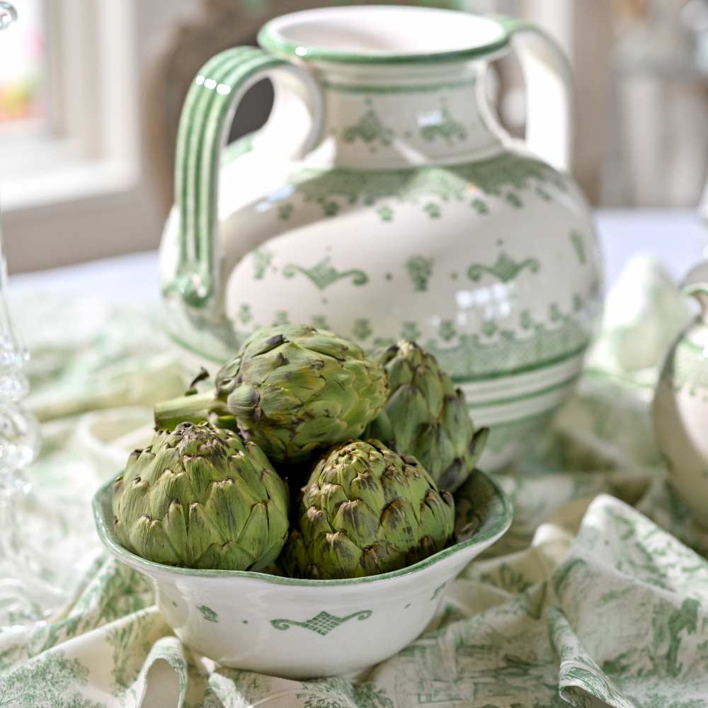 Burano Green Large Serving Bowl - New for wholesale on Faire2