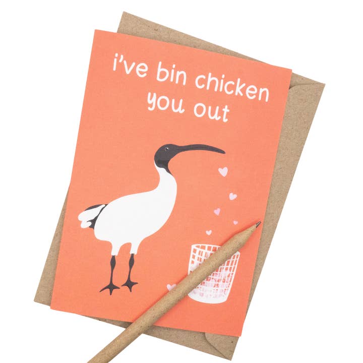 Tilly Scribbles - Wholesale Love card - Bin Chicken Love Card2