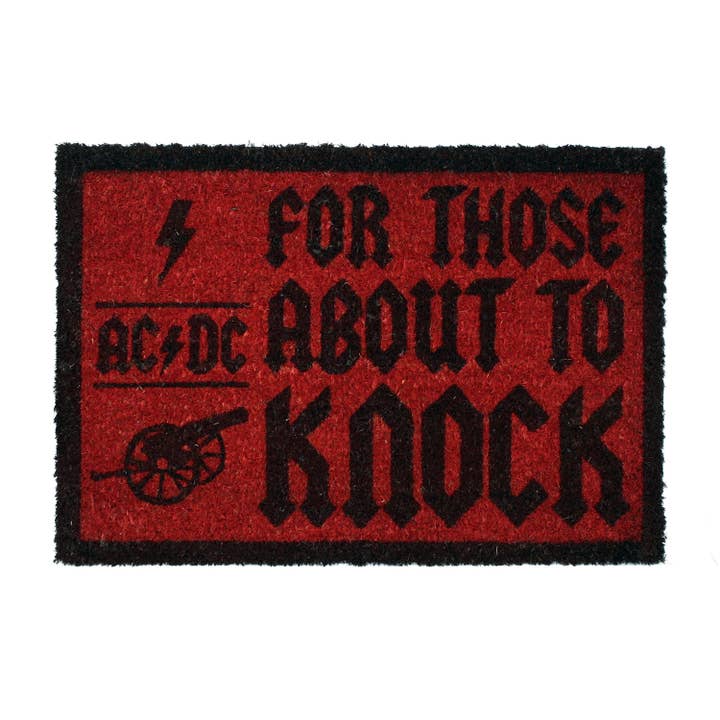 Close Up GmbH - Wholesale Door Mat - AC/DC Doormat For Those About To Knock