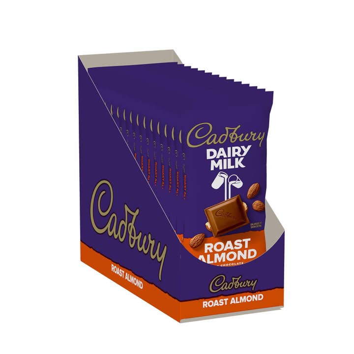 Horizon Top Market - Wholesale Chocolate Bar - CADBURY DAIRY MILK Roast Almond , 3.5 oz (14 Count) 3