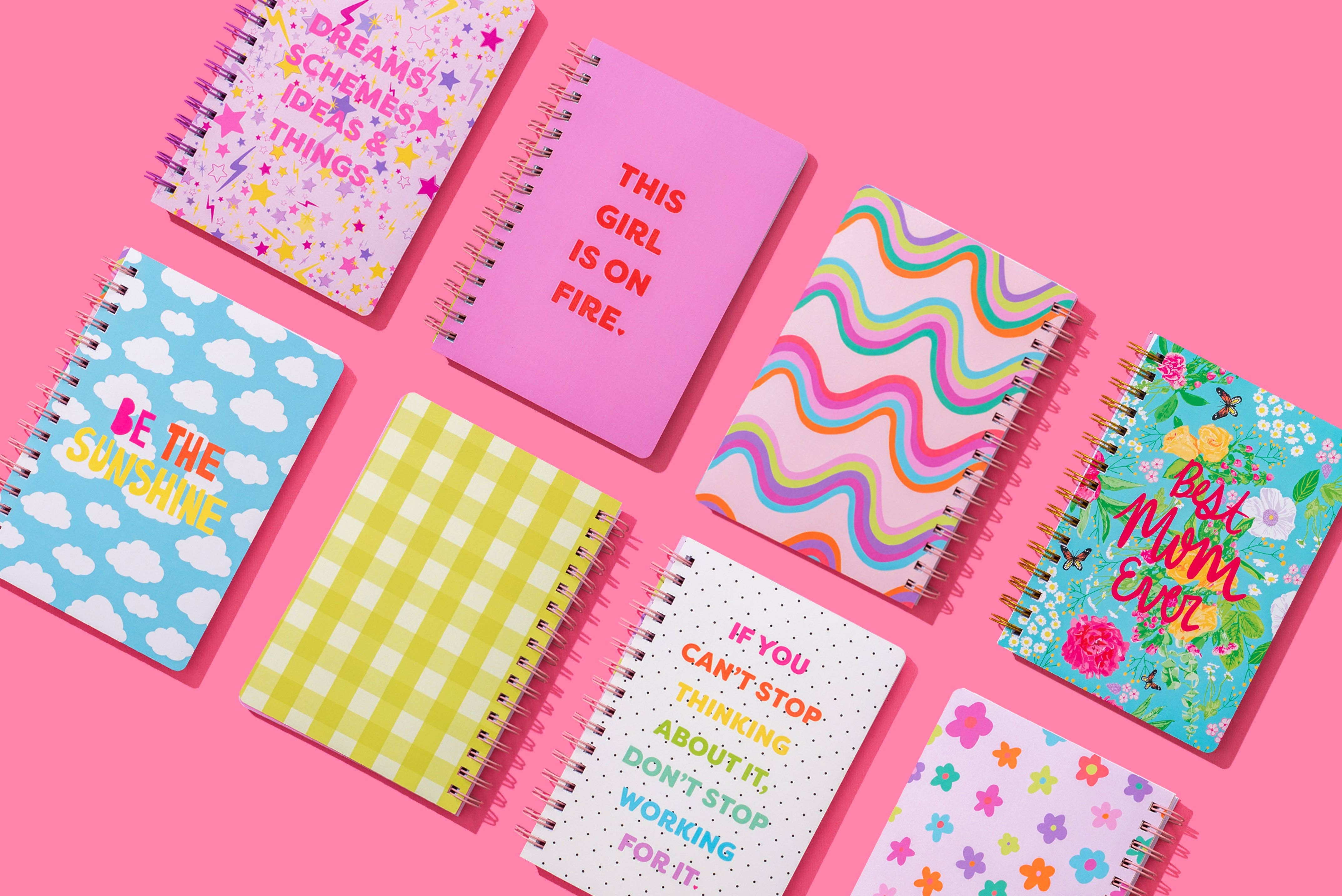 Taylor Elliott Designs - Venta al por mayor Cuadernos - Cuaderno de espiral - "...No Dejes de Trabajar por Ello" - 200 Páginas3