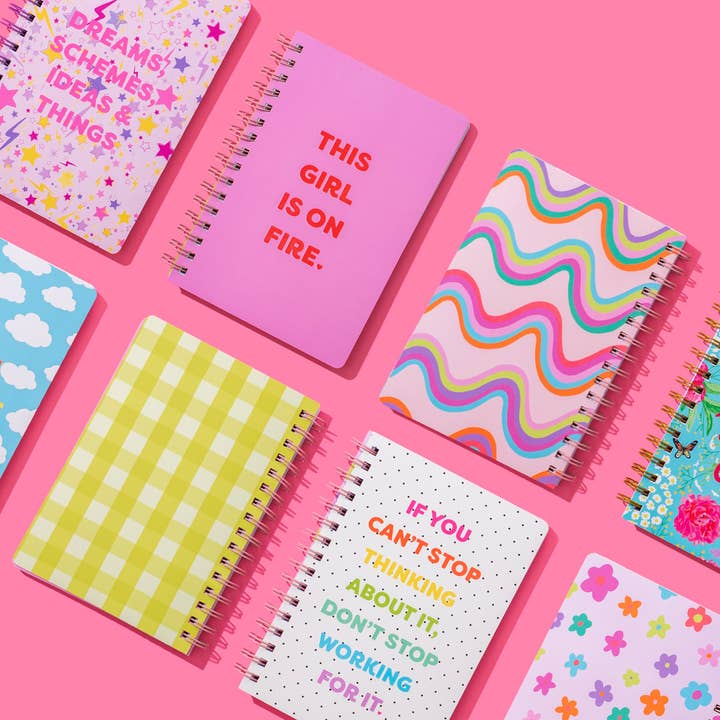 Taylor Elliott Designs - Venta al por mayor Cuadernos - Cuaderno de espiral - "...No Dejes de Trabajar por Ello" - 200 Páginas3