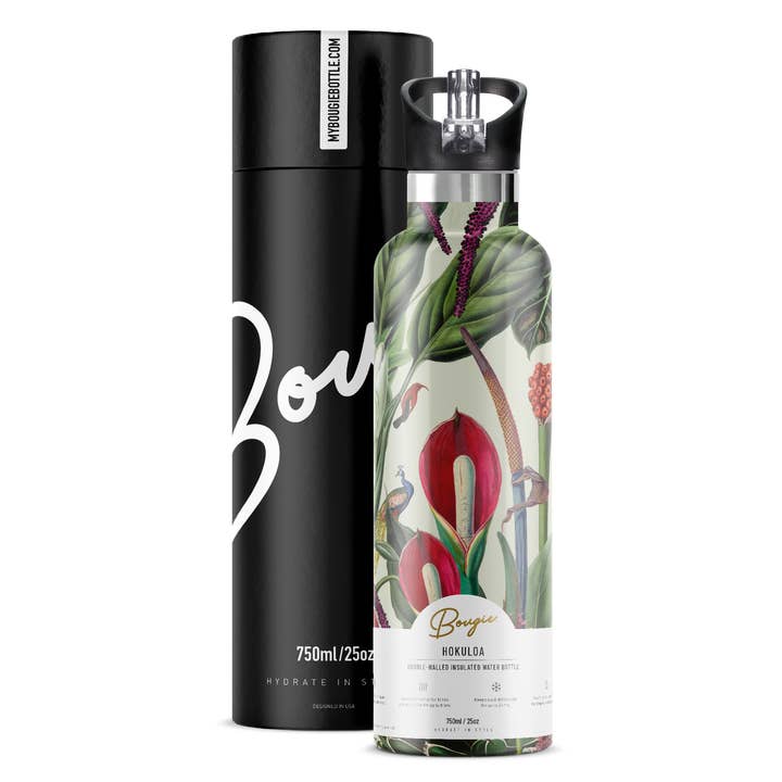 My Bougie Bottle - Vente Bouteilles d'eau - Bouteille d'eau isolée HOKULOA Anthurium 25 oz1