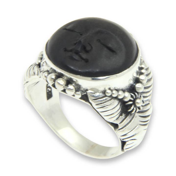 NOVICA - Wholesale Cocktail/Statement Ring - NOVICA Amun Ra Ebony cocktail ring