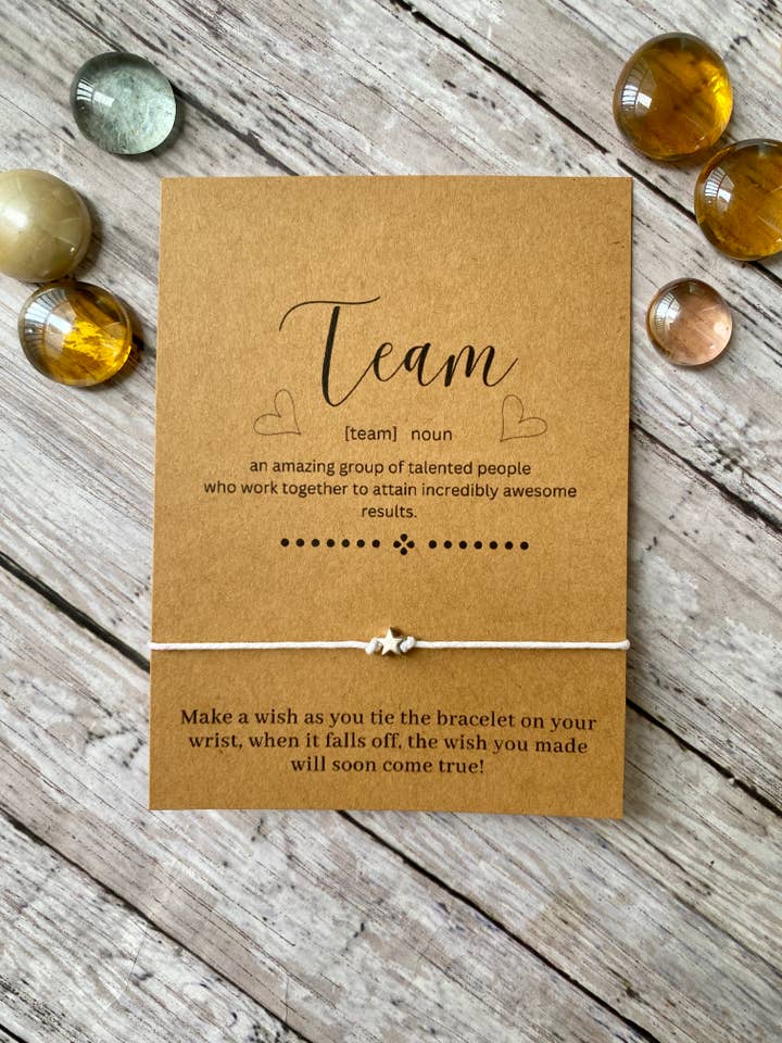 Team wish bracelet for wholesale by Lillydesigncrafts