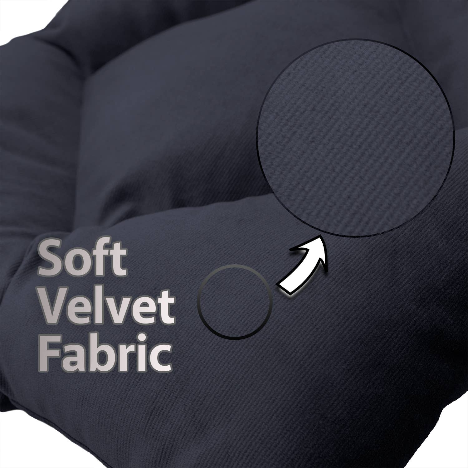 CASASRO - Venta al por mayor Cojines para sillas - CASASRO® Cojines para sillas de comedor | Juego de 4 de 40x40 cm | Tela de terciopelo suave lavable en 9 colores | Cojines con lazos para sujetar44