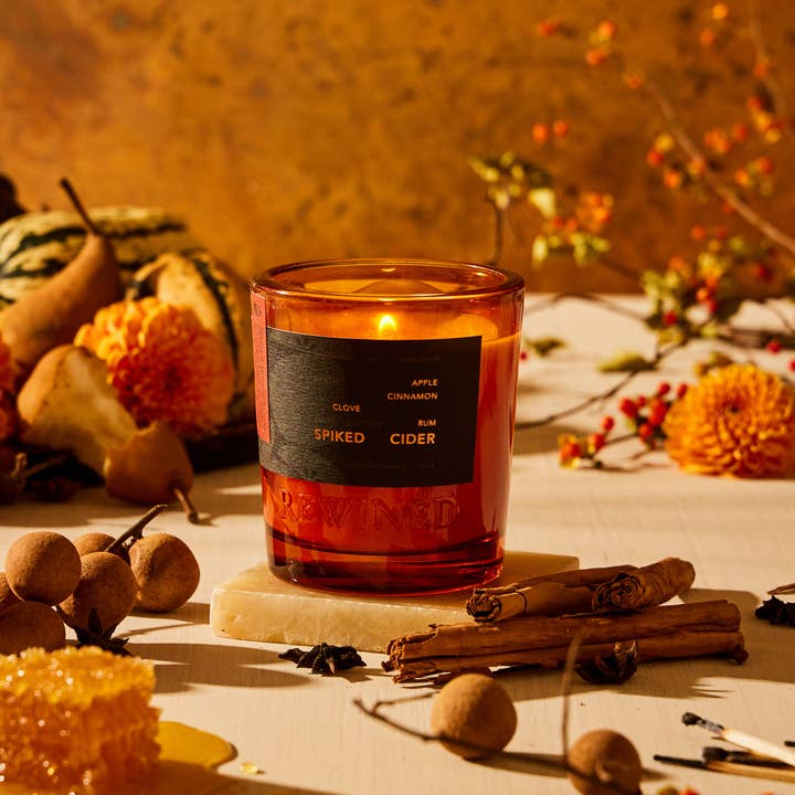 Rewined - Wholesale Jar/Filled Candle - Rewined Spiked Cider Candle 6 oz