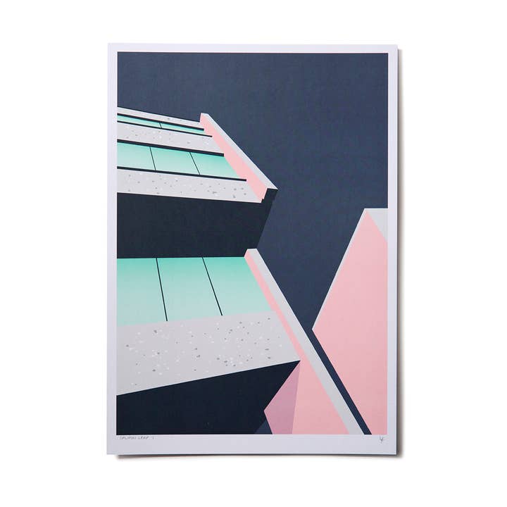 Salmon Leap 1 A3 prent PRA3-SL1 voor wholesale door Laura Knight Studio