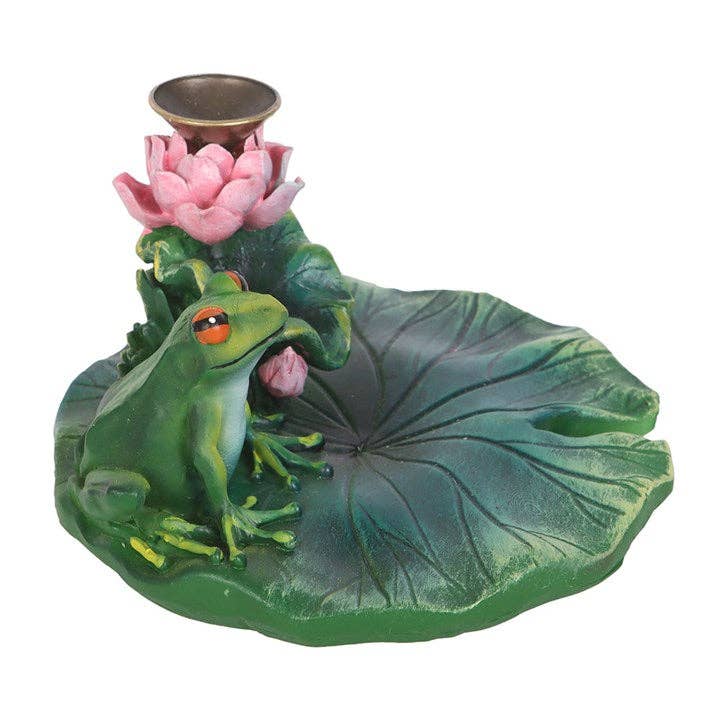 Something Different Wholesale - Wholesale Incense Holder - Frog and Lily Pad Backflow Incense Burner2