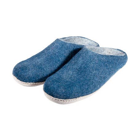 Ecodis - Grand Beau - Wholesale Slippers - Women's - Ultra blue Nepalese slippers - 300g0