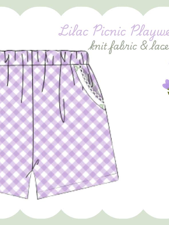 Lilac Knit Shorties-Only for wholesale by The Seaside Proper Children’s Company