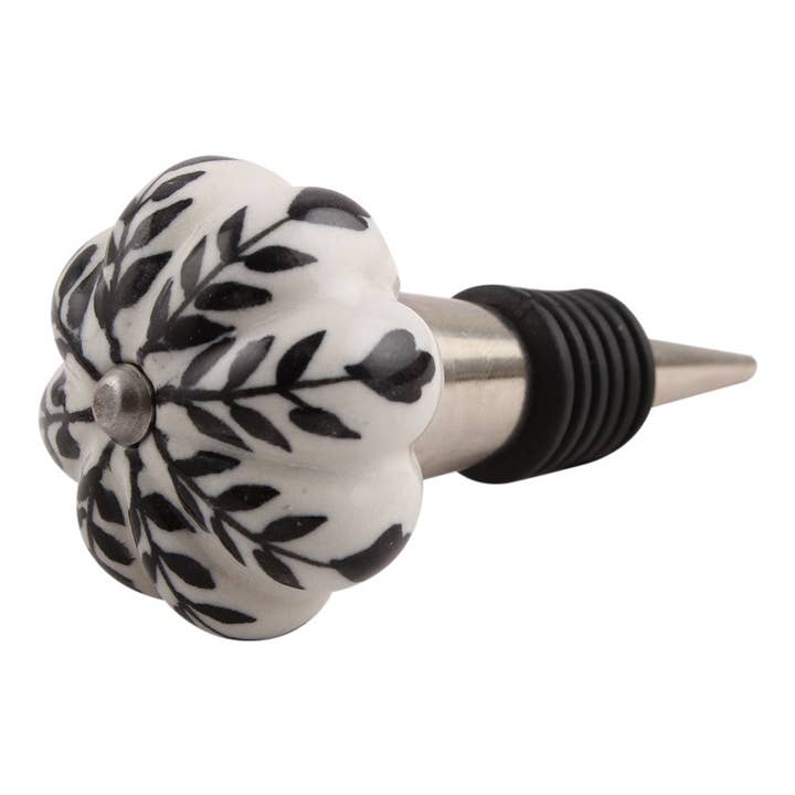 Paquet de 50 bouchons à vin en céramique en forme de melon pour bouteilles de vin pour la vente par Daana Paani LLC