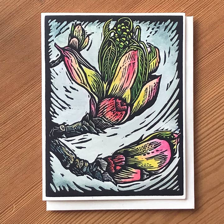 Carte Buckeye Américain - Burst Forth pour la vente par Claire Emery Art