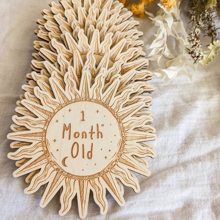 Bonnie and Harlo - Wholesale Milestone art/keepsake – Child & baby - Sun Milestones2