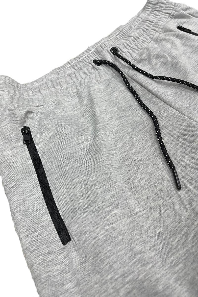 WEIV - Vente Short – homme - SP111 Short de survêtement en coton chiné pour homme6