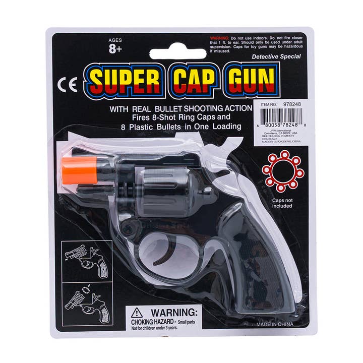 Super Cap Gun Detective Special 8-Schuss-Ringkapseln für den Großhandel von Deluxe Import Trading