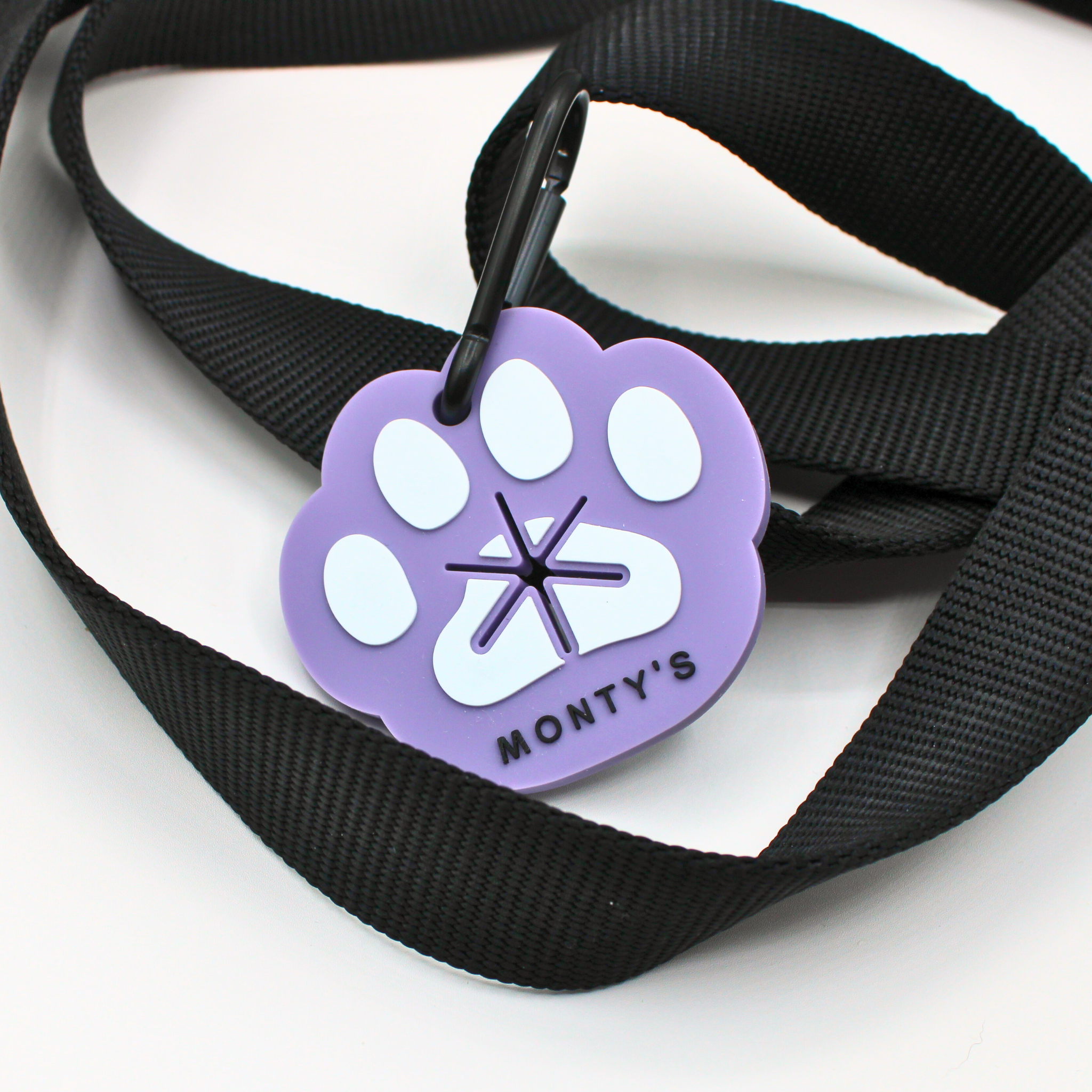 Monty's Bags - Wholesale Pet Poop Bag Dispenser - Silicone Used Poop Bag Handsfree Holder - Paw Print9