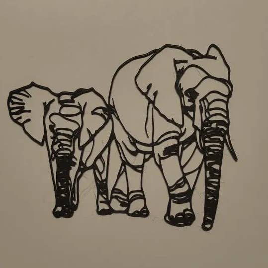 Arte de Pared de Elefante para venta al por mayor de The 3D Printiverse