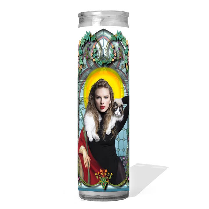 Calm Down Caren - Wholesale Votive Candle - Childless Cat Lady Prayer Candle - Taylor Swift