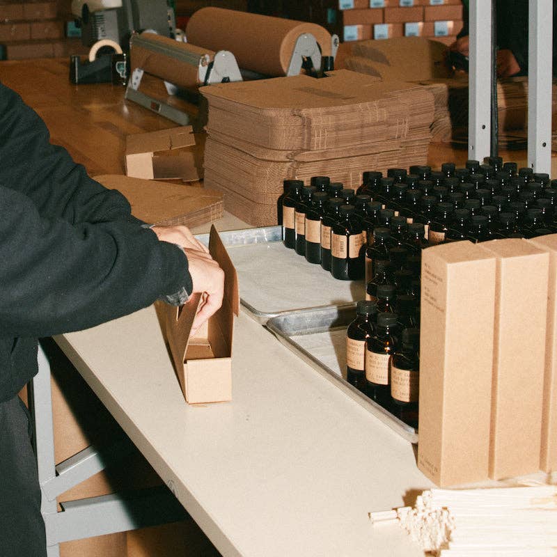 P.F. Candle Co. - Wholesale Reed Diffuser - Teakwood & Tobacco - 3.5 oz Reed Diffuser5