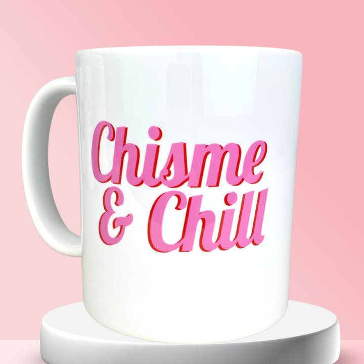 Chisme & Chill Coffee Mug for wholesale by Werk Mija