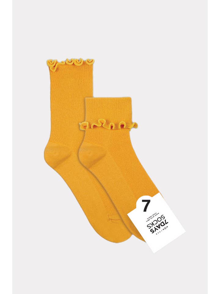 7DAYSSOCKS - Wholesale Sokken - Dames - Sokken met ronde franjes voor dames5