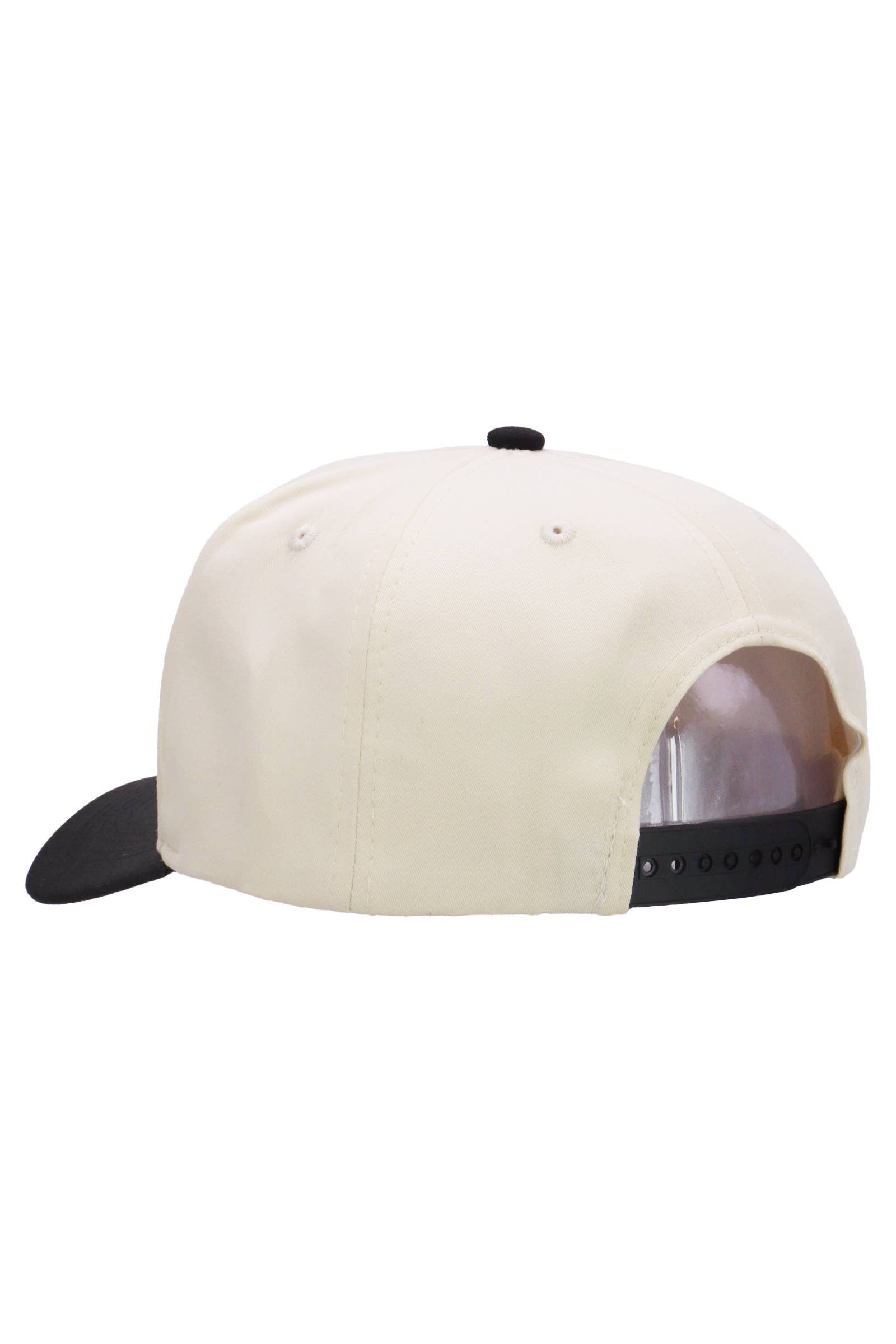 Cap Zone - Wholesale Baseball Cap - Unisex - Two Tone Beige Upper Five Panel Baseball Cap4
