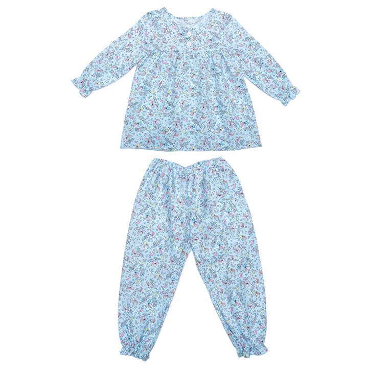 Fox In A Box - Wholesale Sleepwear set – Kids - Blue Cosmic Moon & Star children's pyjama set1