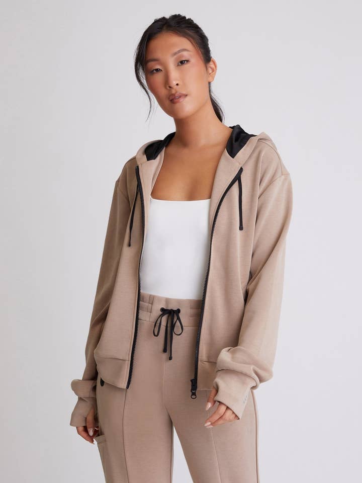 Travel Duo: Brooke Reflective Hoodie (ATS) for wholesale by Blanc Noir