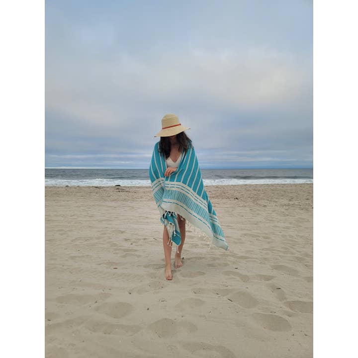 Kalkedon Towels - Wholesale Beach Towel - Double Sided Jacquard Beach Towel | Turkish Cotton Towel7