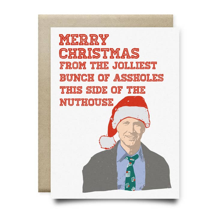 Jolliest Bunch of Assholes kerstvakantiekaart voor wholesale door Anvil Cards