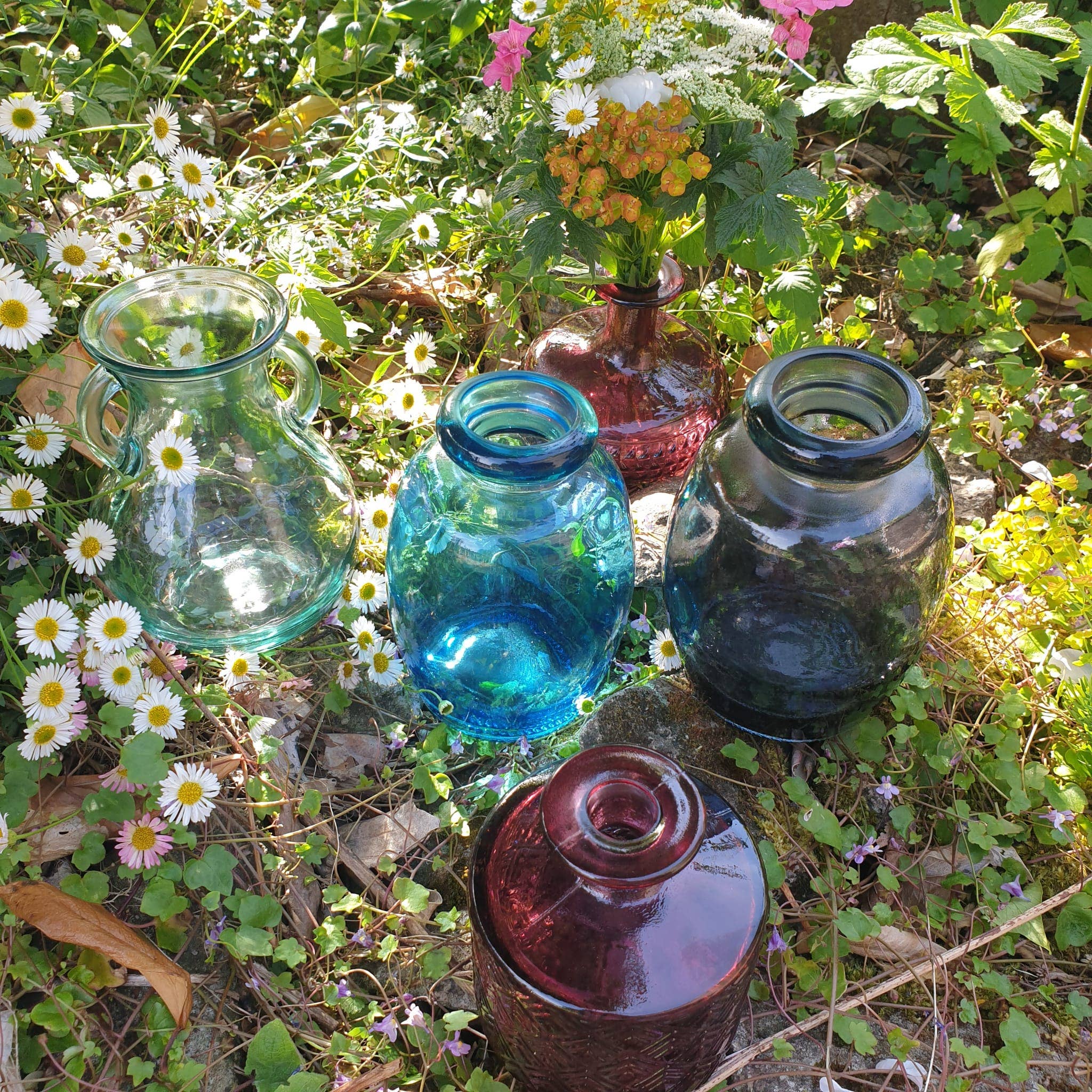 Jarapa - Venta al por mayor Floreros - Jarrón Martos de Vidrio Reciclado 16 cm5