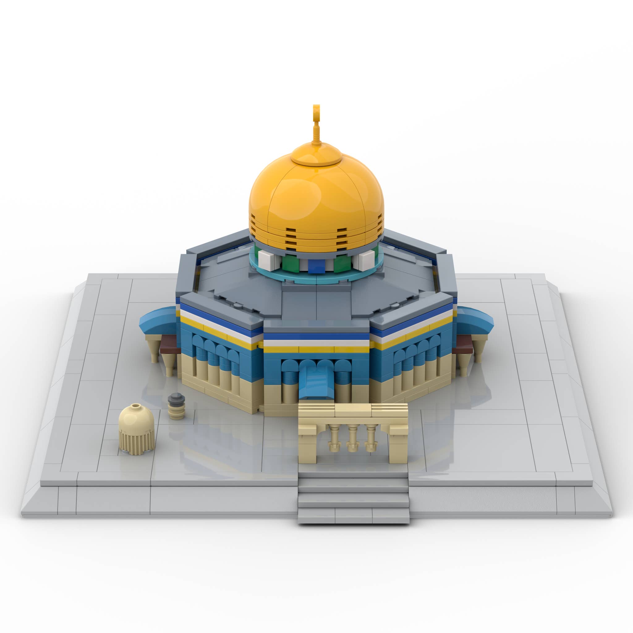 ALIFAAT - Wholesale Building Set - Kids - Al-Aqsa Building Set - Story-Filled Instructions - 692pcs
