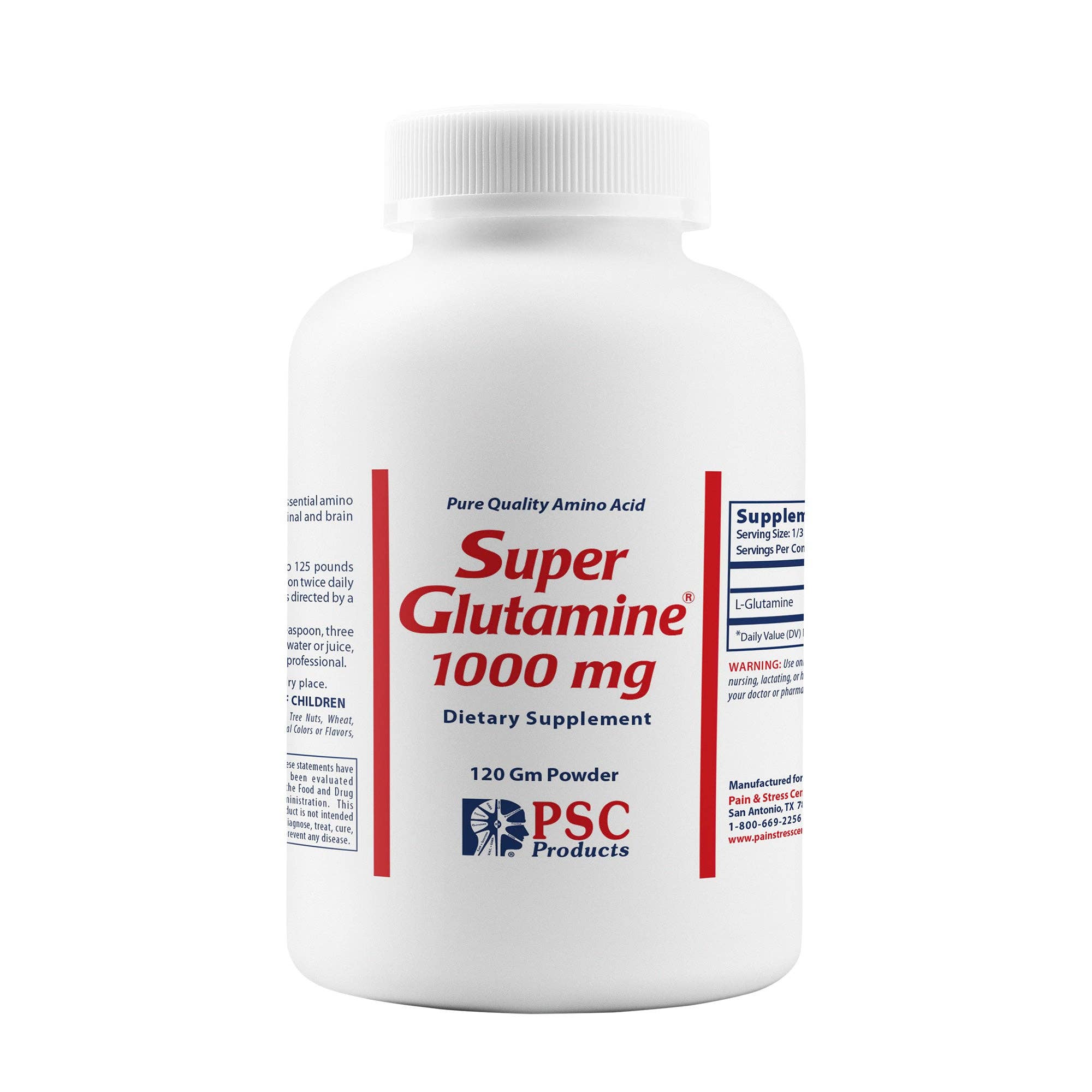 Pain and Stress Center Products - Wholesale Oral Supplement/Vitamin - Super Glutamine — Powder — Gut Repair — Unflavored0