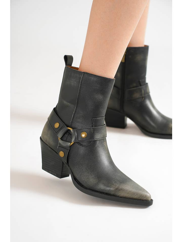 BEAST FASHION - Wholesale Cowboy boots – Women’s - VACA-06 Western Harness Boots9