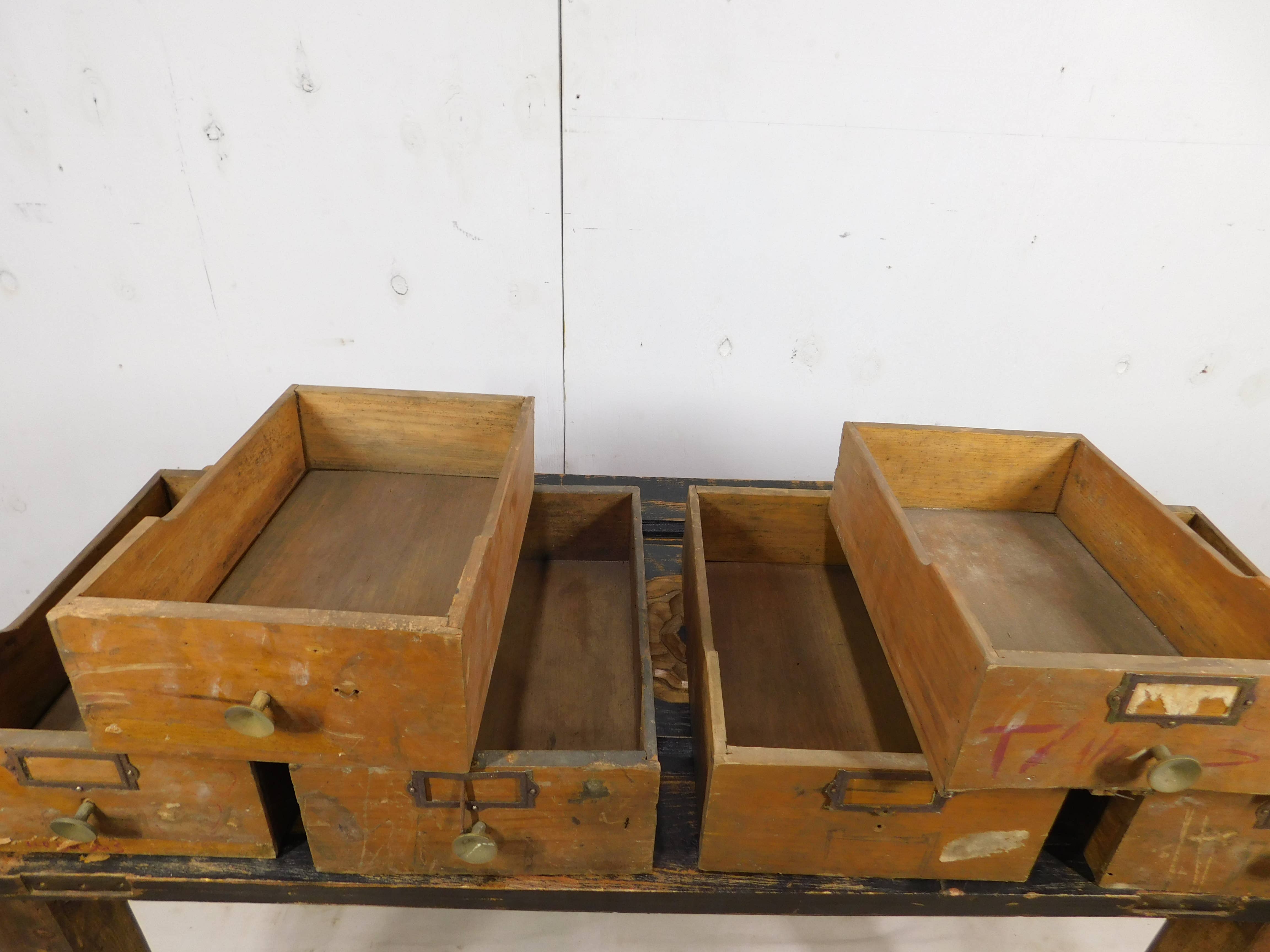 My Amigos Imports - Wholesale Cabinet - CLEARANCE-Antique Wooden Cabinet Drawers-10x16Dx5H-$145