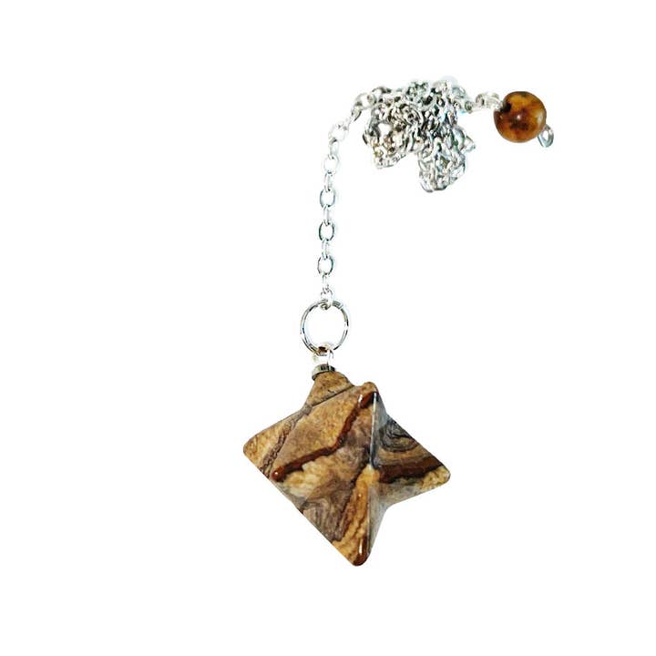 Jasper landschapsklok - Merkaba voor wholesale door France Mineraux